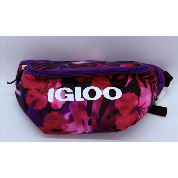 Igloo Bag Seaside Fanny Pack Soft Sided Cooler Insulated Color Digital Purple - Picture 3 of 6